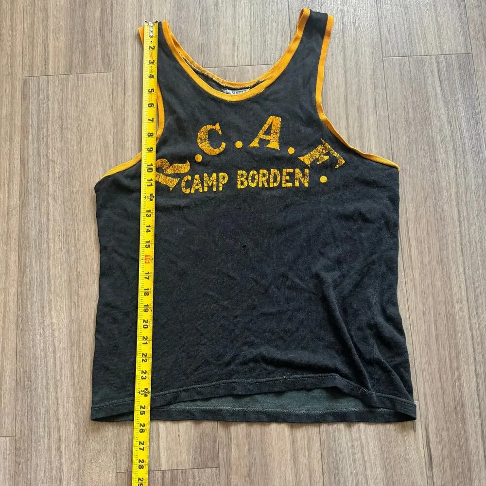 Vintage 1950's Tank Top R.C.A.F. Camp Borden — Vintage Military